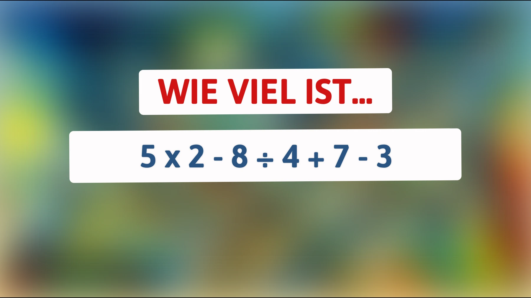 Dieses Rätsel bringt selbst die klügsten Köpfe ins Schwitzen: Weißt du die richtige Antwort?"