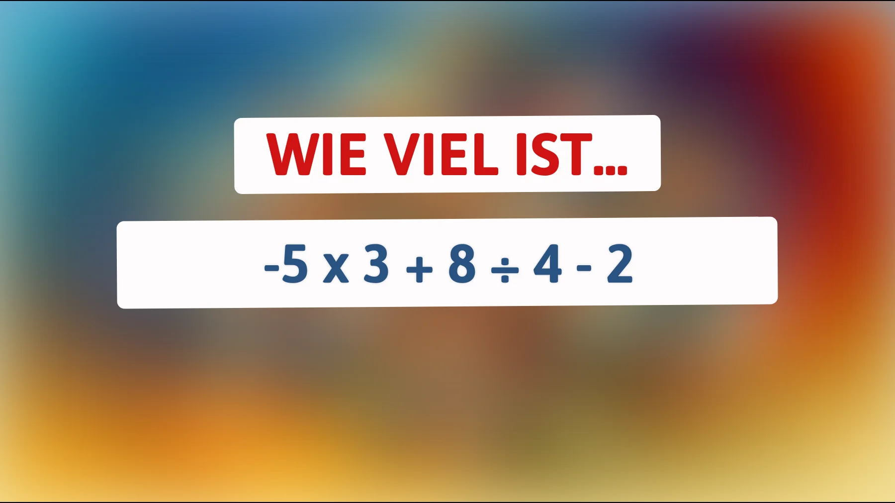 Nur 1% der Menschen können dieses mathematische Rätsel richtig lösen – gehörst du dazu?"