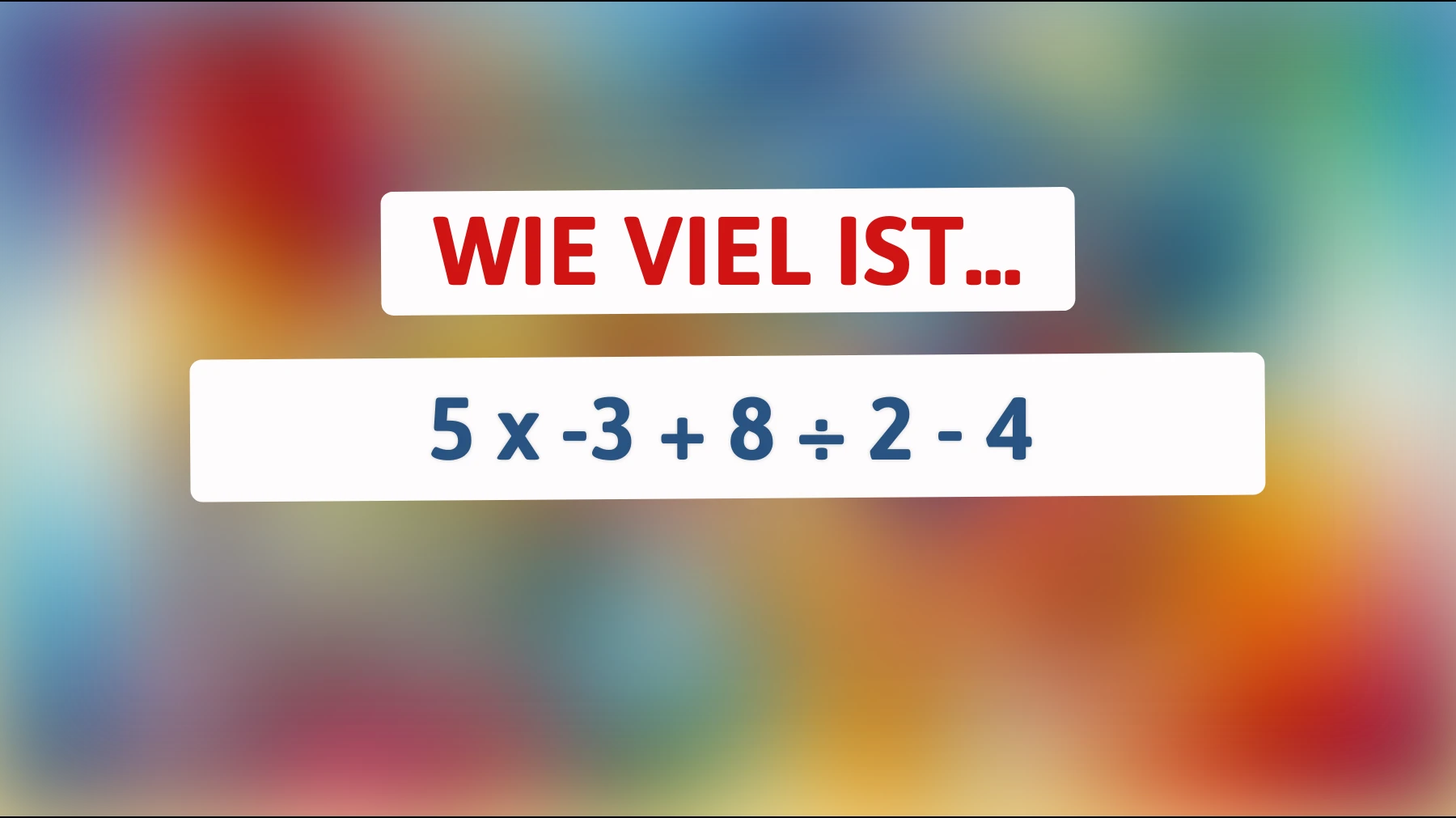 Nur Genies können es lösen: Kannst du dieses einfache Mathe-Rätsel knacken?"