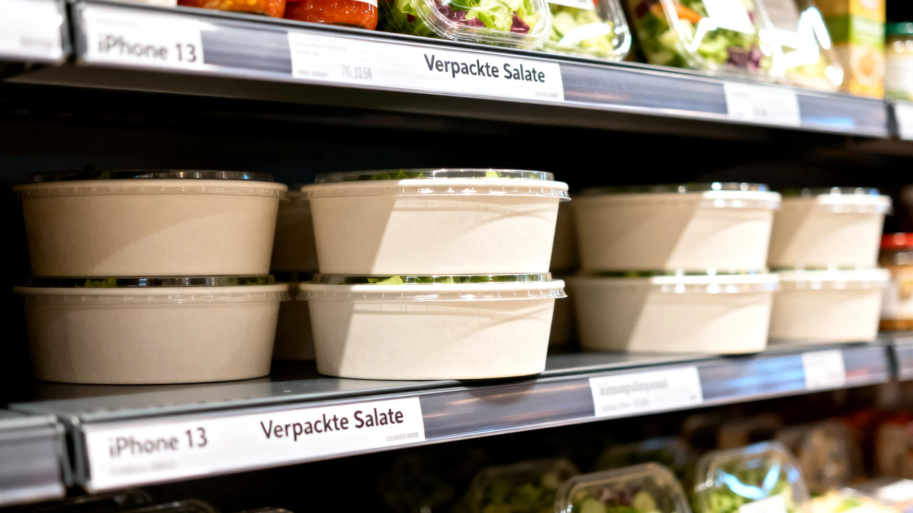 Verpackte Salate"